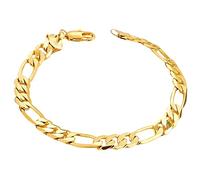HUYTBYG Platinums X 8 MM O Bracciale per uomo (22 CM Bracciali Orecchini di perle piatte