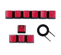 HUYUN Cherry MX Key Switch FPS & MOBA Gaming Keycaps Backlit Key Caps Sostituzione per Corsair Gaming Tastiere (10 tasti rosso)