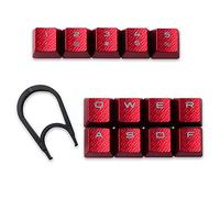 HUYUN Cherry MX Key Switch FPS & MOBA Gaming Keycaps retroilluminati di ricambio per tastiere da gioco Corsair (13 tasti rosso)