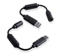 HUYUN Confezione da 2 cavi USB breakaway compatibili con controller di gioco cablato Razer Wolverine Gamepad Xbox 360 controller cablati, cavo adattatore di prolunga