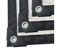 HUYYA Telone Trasparente Impermeabili, teloni rinforzati Telo Retinato Telo di Protezione con Occhielli Materiale Spesso 5mil per Coperture Stoccaggio Edilizia,6x4.5ft/2x1.5m