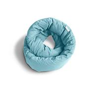 Huzi Infinity Pillow - Cuscino da viaggio per il collo, versatile e morbido, con supporto a 360°, lavabile in lavatrice, per casa, viaggi, volo, viaggi su strada (blu arioso)