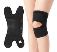 HUZNA Ginocchiera a Compressione Doppia Rotula,Ginocchiere Ginnastica Ritmica,Regolabile Ginocchiera Rotulea ortopedica,per Legamenti Menisco, Rotula, Artrite, Sollievo dal Dolore, Corsa, Pallavolo,L
