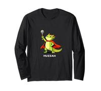 Huzzah Dragon Cleric Funny Mace Meme Novelty Quote Humor Maglia a Manica