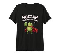 Huzzah for The Green Elixir Frog Matcha Ironico Fantasy Divertente Maglietta Premium