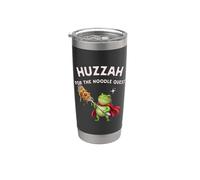 Huzzah per Spaghetti Spaghetti Quest Rana Cavaliere Spaghetti Gamer Snack Bicchiere termico in acciaio inox doppia parete