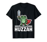 Huzzah Rana Cavaliere Fantasy Medievale Jousting Rinascimento Maglietta