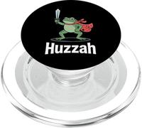 Huzzah Rana Cavaliere Meme Divertente Battaglia medievale Ren Faire PopSockets PopGrip per MagSafe