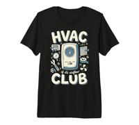 HVAC Club Se è Flusso d'Aria Riscaldamento Raffreddamento Design Maglietta Premium