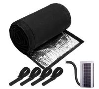 HVAC Copper Pipe Insulation Cover, 72x10.2in 3-Layer Weatherproof