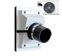 HVAC Kit di copertura per la penetrazione della parete, copertura per aria condizionata, manicotto protettivo per tubi CA per penetrazioni di pareti esterne, idraulici residenziali, tecnici e