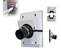 HVAC Kit di copertura per penetrazione e linea a parete, kit di copertura murale split AC con guarnizione morbida, soluzione di finitura retrofit, copertura penetrazione pareti HVAC per condizionatore