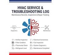 HVAC Service & Troubleshooting Log: Maintenance Records, Diagnostic Reports, Inspection Checklists, Repair Tracking & Preventive Service Documentation