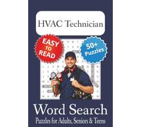 HVAC Technician Word Search Puzzle Book: HVAC Technician Themed Word Searches with Easy to Read Print | 6x9 inches, 110 pages | 50+ Puzzles