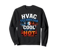 HVAC Tecnico Cool By Day Hot Trade Felpa