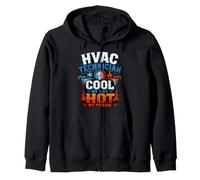 HVAC Tecnico Cool By Day Hot Trade Felpa con Cappuccio