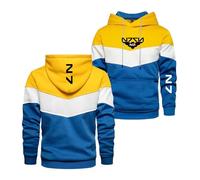 HVAVGLDCW Felpa con Cappuccio da Uomo per N..7 Collision Color Coats Tasca Giacche Stampate Pullover Abbigliamento Sportivo Comodo Primaverile Autunnale-HuangS||3X_l