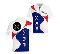 HVAVGLDCW Polo 3D da Uomo Comode per RI.pp.Le X.RP Active Leggere Maniche Corte Colletto T-Shirt Stampa Abbigliamento Sportivo Cucitura Maglietta Top-BaiLanSe||l