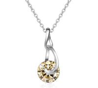 HVBIHRJIP Accessori 2 d Colore blu rosa giallo giaissino collane a sospensione per donne collana per gocce d'acqua per donne - compleanno di San Valentino