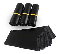 HVDHYY 100pezzi 40cmX50cm Buste per Spedizioni Vinted Nere Imballaggio per Spedizioni Pacco Vinted Tamper Evident, Borsa Postale Poli Buste Spedizione Plastica Impermeabile, Autoadesive e Antistrappo