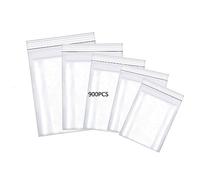 HVDHYY 900pcs Bustine Plastica Richiudibili Mixed Piccolo Sacchetti Trasparenti con Chiusura (4X6cm-200pcs/ 5X7cm-200pcs/ 6X9cm-200pcs/ 7X10cm-200pcs/ 8X12cm-100pcs)