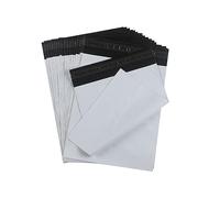 HVDHYY Buste per Spedizione in Plastica Grande 35 * 50cm Busta Imballaggio per Spedizione Autoadesivi, Impermeabili Prova Manomissione per Abbigliamento, Tessuti e Scatole Scarpe Bianco 20pezzi