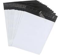 HVDHYY Buste per Spedizione in Plastica Grande, 40cm*60cm Busta Imballaggio per Spedizione Nuovo Materiale, Impermeabili et Manomissione per Abbigliamento, Articoli Ingombranti(Bianco10pcs)