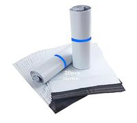 HVDHYY Buste per Spedizione in Plastica Grande Busta Imballaggio per Spedizione Nuovo Materiale 50cmX70cm Impermeabili et Manomissione per Abbigliamento, Articoli Ingombranti (Bianco 20pcs)