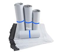 HVDHYY Buste per Spedizioni Grandi in Plastica Busta Imballaggio per Spedizione Mista Autoadesivi, Opachi, Impermeabili Prova Manomissione 30cmX42cm, 40cmX55cm, 50cmX60cm, 50cmX65cm (Bianco 30pcs)