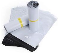HVDHYY Buste Spedizione Grandi 50cmX60cm Buste Plastica per Spedizioni Vinted Nuovo Materiale Sacchetti Spedizione Vinted Grandi per Cappotti, Coperta, Asciugamano da Bagn, Scarpe, Bianco 10pcs