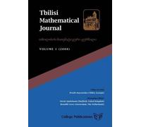 Hvedri Inassaridze Tbilisi Mathematical Journal. Volume 1 (2008) (Tascabile)