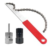 HVIHWI Frusta a catena per bicicletta, estrattore per corona dentata, estrattore per pignoni, strumento universale per la rimozione e il cambio della cassetta della bicicletta