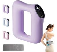 Hvjwfu Multifunctional Full-Body Fascia Ring, fascia blaster silicone ringHandheld Body Cellulite Massage Tool with Belt, Fascias Blasters Rechargeable, for Women Men-Purple