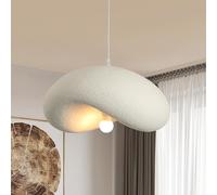 HvKvHvY Lampadario Moderno A Forma Di Nuvola, Lampadario In Stile Giapponese Wabi-Sabi, Lampada A Sospensione Bianca E27, Per Sala Da Pranzo, Isola Della Cucina, Camera Da Letto, Plafoniera. 50 Cm