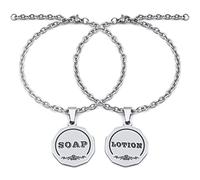 HvOvMvE Etichette per sapone/piatti, lozioni/sapone per le mani, etichette bifacciali per dispenser di sapone da cucina/bagno, carattere tridimensionale inciso al laser, decorazione per barattoli di