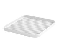 HvOvMvE Vassoio Organizzatore in Silicone Antiscivolo, Scolapiatti per Lavello Cucina & Bagno, Versatile per Lavastoviglie, Cassetti e Controsoffitti, Resistente al Calore (Bianco)