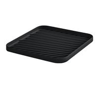 HvOvMvE Vassoio Organizzatore in Silicone Antiscivolo, Scolapiatti per Lavello Cucina & Bagno, Versatile per Lavastoviglie, Cassetti e Controsoffitti, Resistente al Calore (Nero)