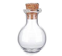 HVRFJXI 10 piccoli barattoli di vetro con tappi in sughero, tappi per bottiglie dei desideri, fiale per feste di nozze, decorazioni artigianali, decorazioni, piccoli barattoli per campioni