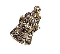 HVRFJXI 3. Elegante portachiavi mantra con campanelle, portachiavi spirituale in lega per chiavi dell'auto e decorazione domestica portachiavi con suono nitido, D, Taglia unica