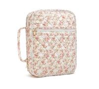 HVRFJXI Borsa porta regali con cerniere sicure, design multi-tasca, per bibbia, telefono e articoli da viaggio, custodia portatile da viaggio per libri di preghiere, Fiore rosso., Taglia unica