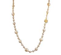 HVRFJXI Collana lunga a strati perle camelia Collana elegante a catena maglione Gioielli dichiarazione per la festa nozze Collane lunghe camelia perle per bigiotteria da donna da donna