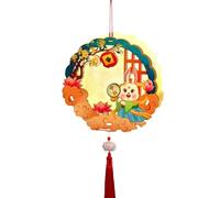 HVRFJXI Decorazione d'attaccatura portatile di festival di autunno di Decors della luce dei conigli adorabili per gli appassionati della cultura