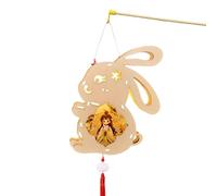 HVRFJXI Decorazione d'attaccatura portatile di festival di autunno di Decors della luce dei conigli adorabili per gli appassionati della cultura