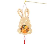 HVRFJXI Decorazione d'attaccatura portatile di festival di autunno di Decors della luce dei conigli adorabili per gli appassionati della cultura