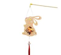 HVRFJXI Decorazione d'attaccatura portatile di festival di autunno di Decors della luce dei conigli adorabili per gli appassionati della cultura