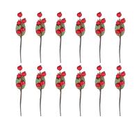 HVRFJXI Festival Natale Decors Kit Bowknot Giftbox Bacche Pigne per la lavorazione del pacchetto ornamento Kit di decorazione di Natale