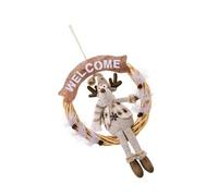 HVRFJXI Ghirlanda di Natale Ornamento Per Interni Esterni Santa/Pupazzo di Neve/Cervo Bambole Decorazione Festival Albero Pendente Forniture Per Feste Accessori App