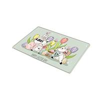 HVRFJXI Happy Easter Eggs - Zerbino decorativo rettangolare per corridoio