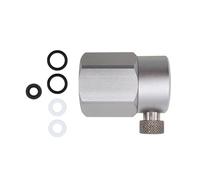 HVRFJXI Home Brew - Adattatore per ricarica CO2, struttura in acciaio inox, adatto per una semplice conversione a cilindri di bibite, incluso il gonfiatore ad anello O