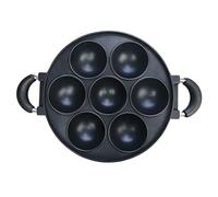 HVRFJXI Kitchen Cookwares 7 Fori Palline Piatti di Cottura Domestica Forme di Cottura Stampo Vassoio di Cottura Teglia Antiaderente Pentole Omelette Pan